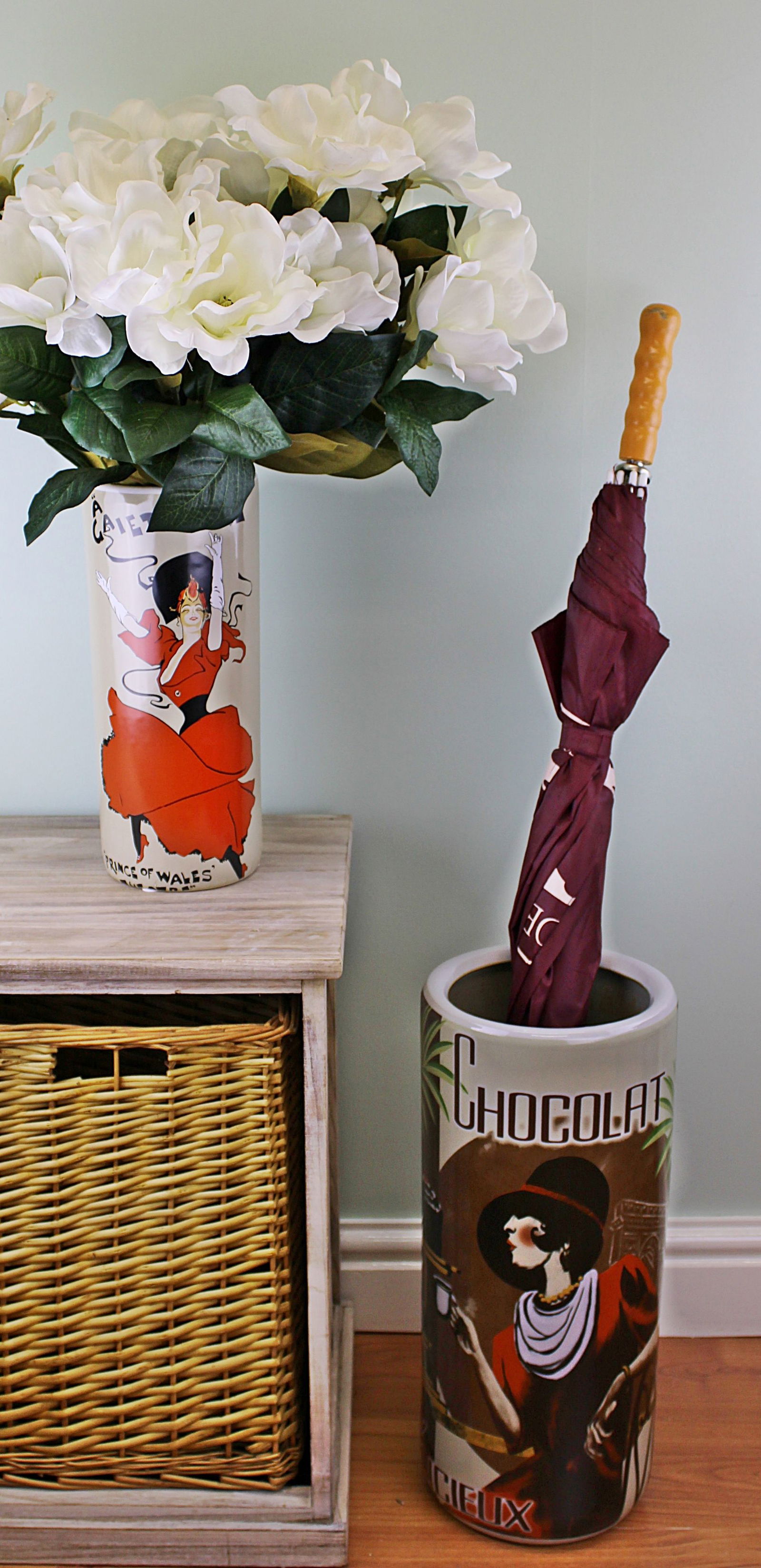 Umbrella Stand, Chocolat Design With Free Vase Umbrella Stand, Chocolat Design With Free Vase