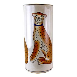 Ceramic Umbrella Stand, Leopard Design Ceramic Umbrella Stand, Leopard Design