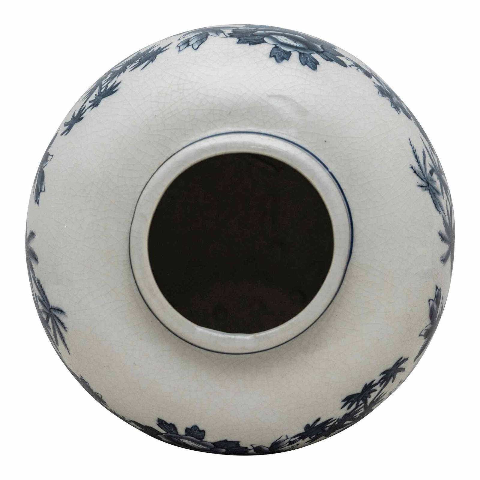 Mandela Island Grey & White 9" Ginger Jar Mandela Island Grey & White 9" Ginger Jar
