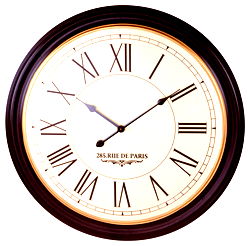 Back Ribbed Traditional Wall Clock Back Ribbed Traditional Wall Clock