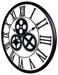 Mirrored Mechanism Clock 56cm Mirrored Mechanism Clock 56cm