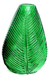 Green Leaf Vase 22cm Green Leaf Vase 22cm