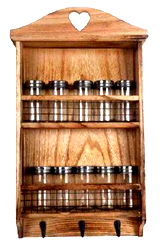Wooden Spice Wall Rack Wooden Spice Wall Rack