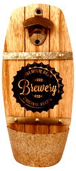 Wall Hanging Brewery Barrel Bottle Opener Wall Hanging Brewery Barrel Bottle Opener