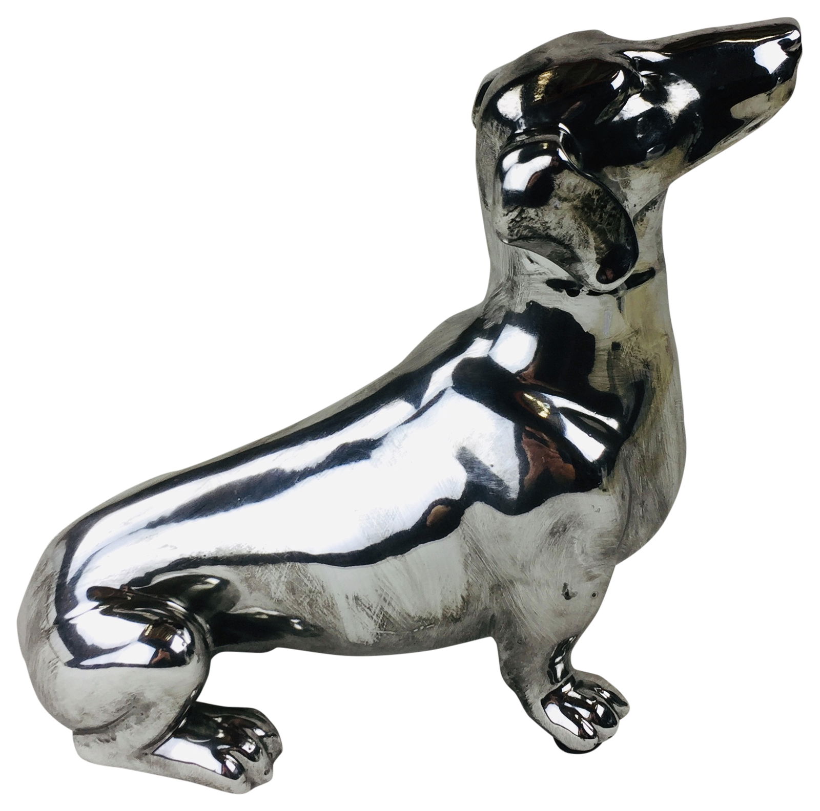 Silver Sitting Sausage Dog Silver Sitting Sausage Dog