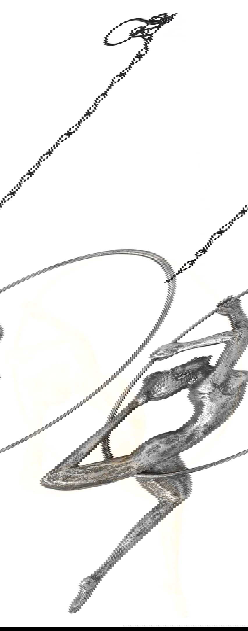 Silver Gymnast on Ring 26cm Silver Gymnast on Ring 26cm