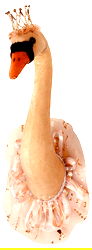 Large Pink & Gold Swan Head 40cm Large Pink & Gold Swan Head 40cm