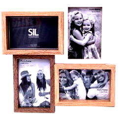 Wooden Quad Photo Frame 31cm Wooden Quad Photo Frame 31cm