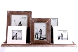 Wooden Rustic Frames On Tray 48cm Wooden Rustic Frames On Tray 48cm