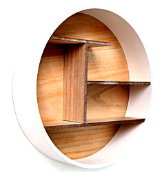 White Round Shelf Unit 46cm White Round Shelf Unit 46cm