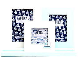 Boat Sea Life Three Frames on Tray Boat Sea Life Three Frames on Tray