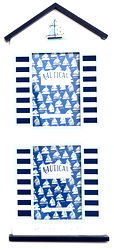 Sea Shore Beach Hut Boat Double Photo Frames Sea Shore Beach Hut Boat Double Photo Frames