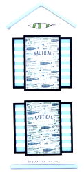 Sea Shore Beach Hut Fish Double Photo Frames Sea Shore Beach Hut Fish Double Photo Frames