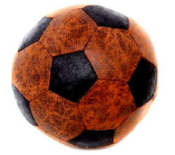 Faux Leather Foot Ball Doorstop 20cm Faux Leather Foot Ball Doorstop 20cm