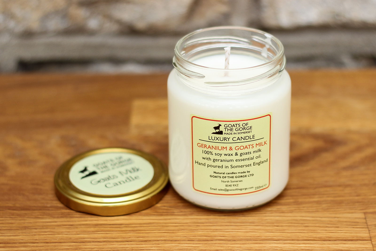 Goats Milk Geranium Candle Goats Milk Geranium Candle