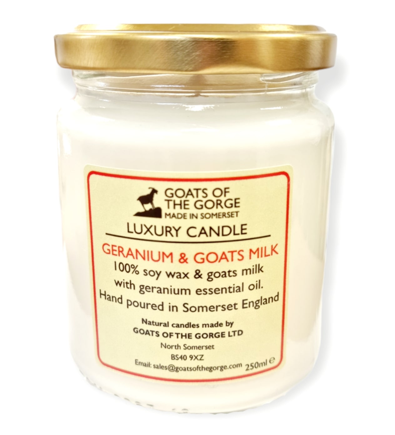 Goats Milk Geranium Candle Goats Milk Geranium Candle