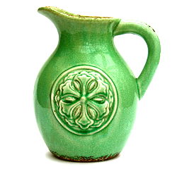 Green Embossed Jug Green Embossed Jug