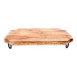 Wooden Distressed Chopping Board On Legs 39cm Wooden Distressed Chopping Board On Legs 39cm