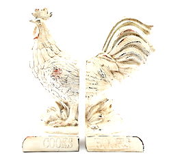 Rooster Book Ends Rooster Book Ends