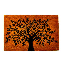 Tree Of Life Coir Door Mat 60cm Tree Of Life Coir Door Mat 60cm