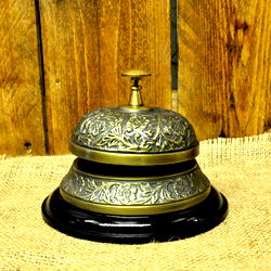Antique Embossed Desk Bell Antique Embossed Desk Bell