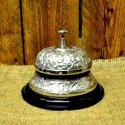 Silver Nickel Embossed Counter Bell Silver Nickel Embossed Counter Bell
