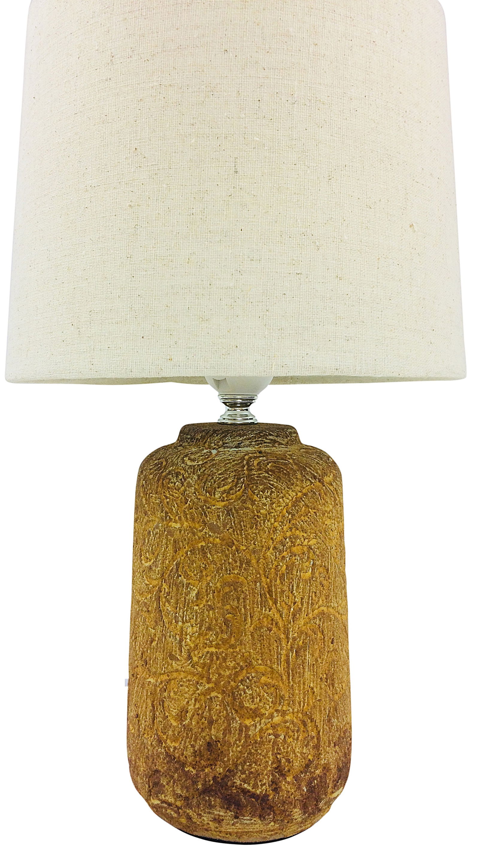 Golden Brown Distressed Lamp And Shade 38cm Golden Brown Distressed Lamp And Shade 38cm