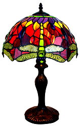 Red Dragonfly Tiffany Lamp 12 Red Dragonfly Tiffany Lamp 12