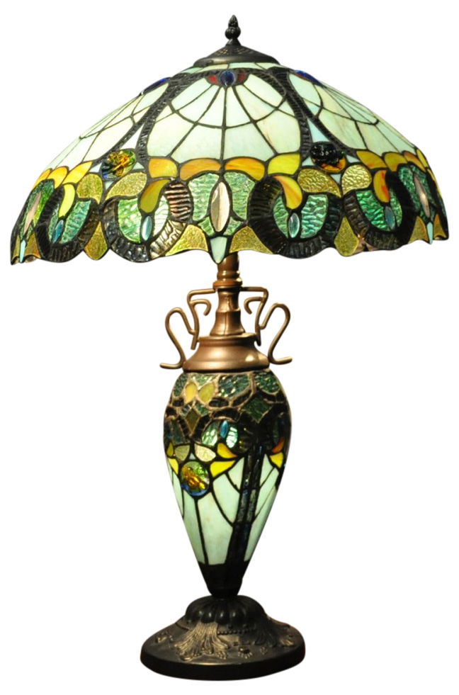 Multi Colour Double Tiffany Lamp Multi Colour Double Tiffany Lamp