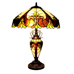 Yellow Double Tiffany Lamp 68cm Yellow Double Tiffany Lamp 68cm