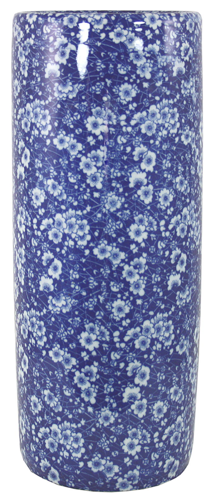 Umbrella Stand, Vintage Blue & White Daisies Design Umbrella Stand, Vintage Blue & White Daisies Design