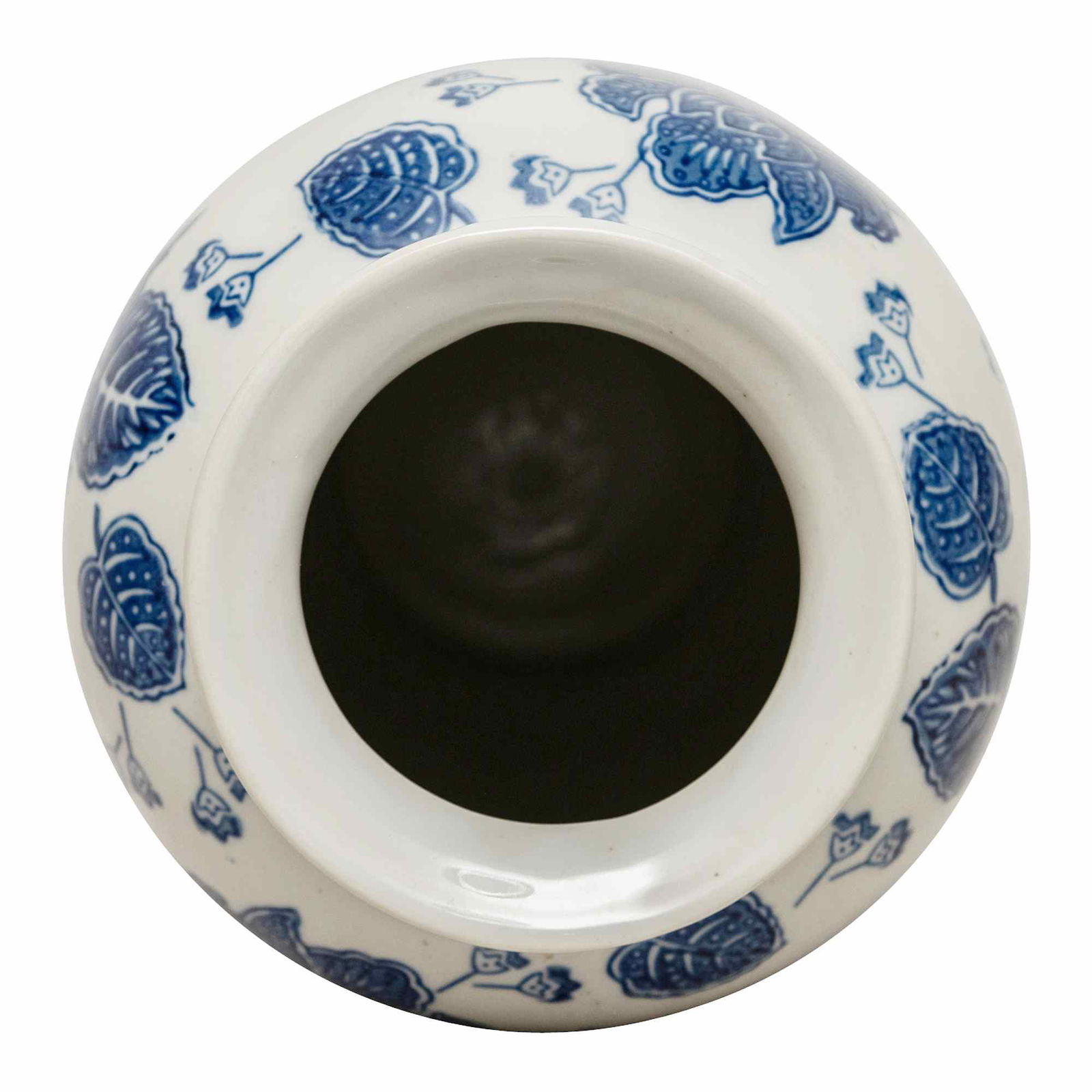 Anemone Blue & White Urn Vase Anemone Blue & White Urn Vase