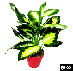 Artificial Medium 40cm Dieffenbachia Dark Plant Artificial Medium 40cm Dieffenbachia Dark Plant