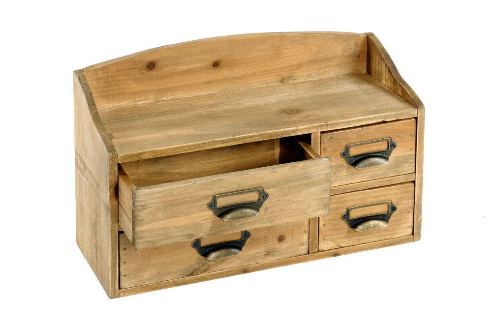Shabby Chic Small Wooden Cabinet 4 Drawers Shabby Chic Small Wooden Cabinet 4 Drawers