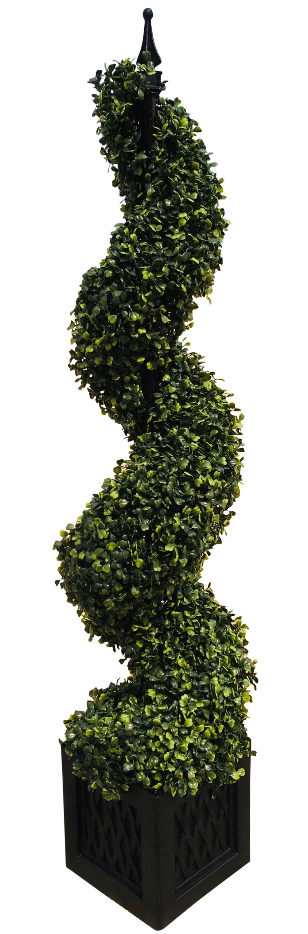 Artificial 120cm Boxwood Spiral Tower Artificial 120cm Boxwood Spiral Tower