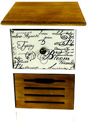 White Wooden Side Table With 2 Drawers 47cm White Wooden Side Table With 2 Drawers 47cm