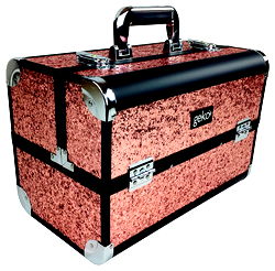 Vanity Case Heavy Duty Rose Gold Glitter Vanity Case Heavy Duty Rose Gold Glitter