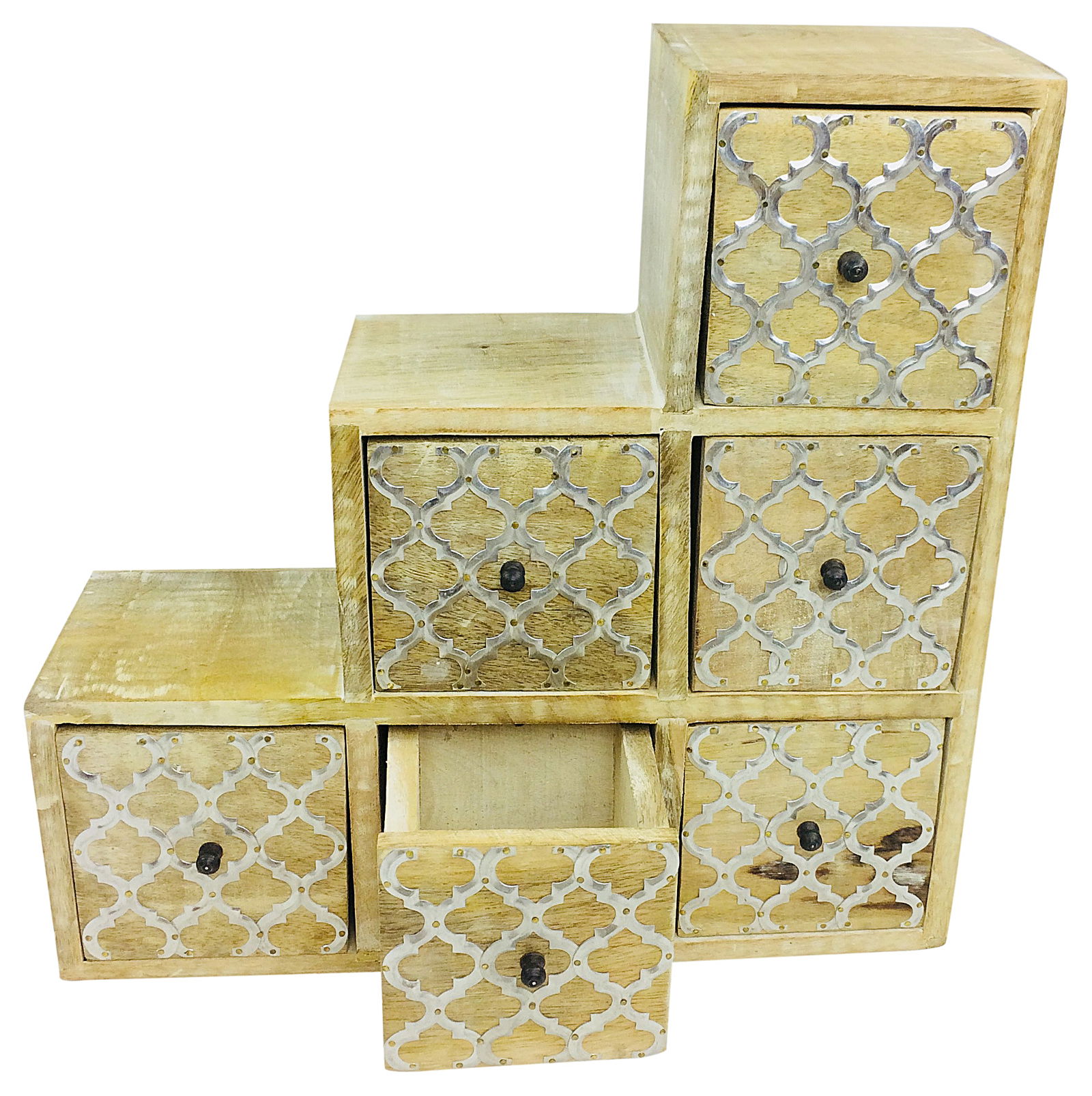Solid Wood Cabinet With 6 Drawers 35cm Solid Wood Cabinet With 6 Drawers 35cm
