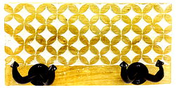 Wooden Hanger With 2 Hooks 30cm Wooden Hanger With 2 Hooks 30cm