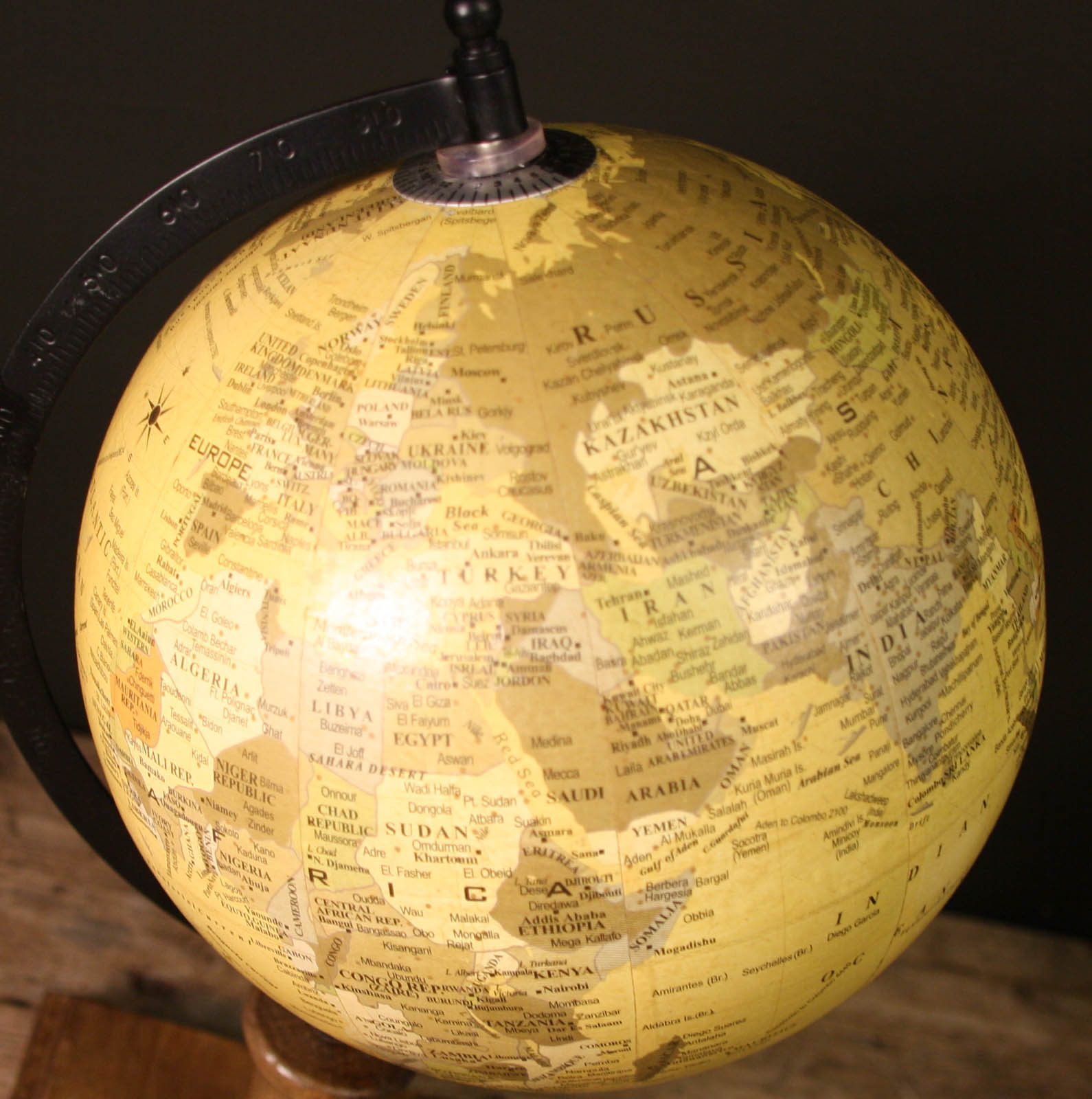 8 Inch Decorative Globe On Wooden Stand 8 Inch Decorative Globe On Wooden Stand