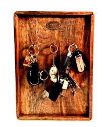 Mango Wood Storage Board for 8 key sets Mango Wood Storage Board for 8 key sets