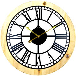 Roman Numeral Black Metal Cut Out Wall Clock 45cm Roman Numeral Black Metal Cut Out Wall Clock 45cm