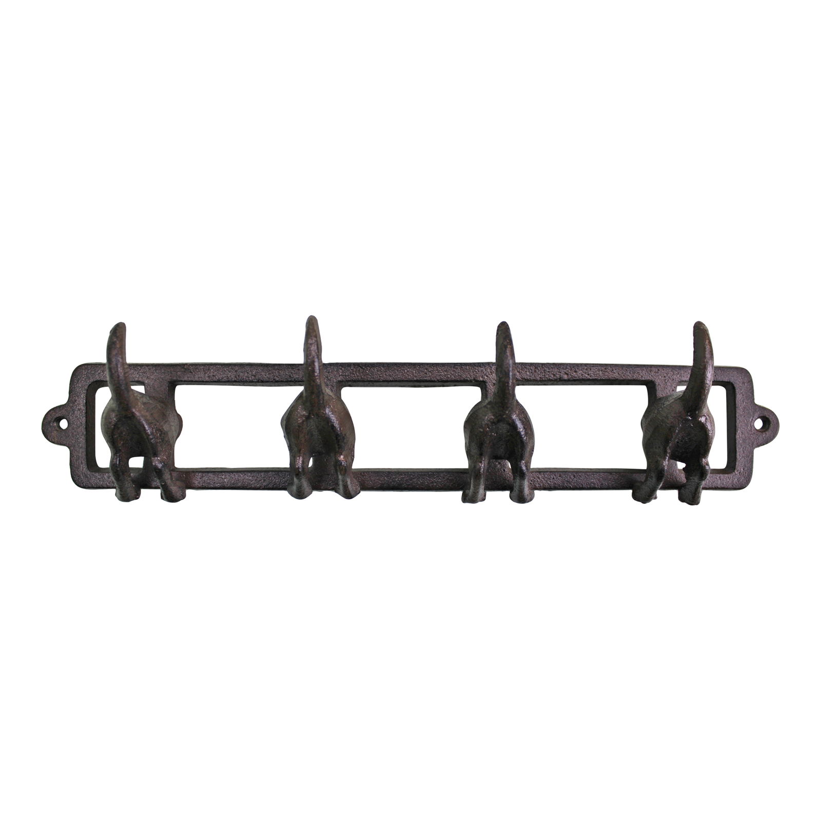 Rustic Cast Iron Wall Hooks, Dogs Tail Rustic Cast Iron Wall Hooks, Dogs Tail