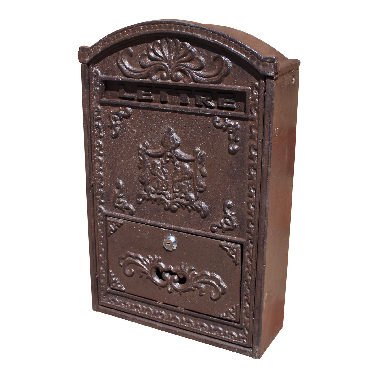Cast Iron and Wooden Wall Mounted Post Box Cast Iron and Wooden Wall Mounted Post Box