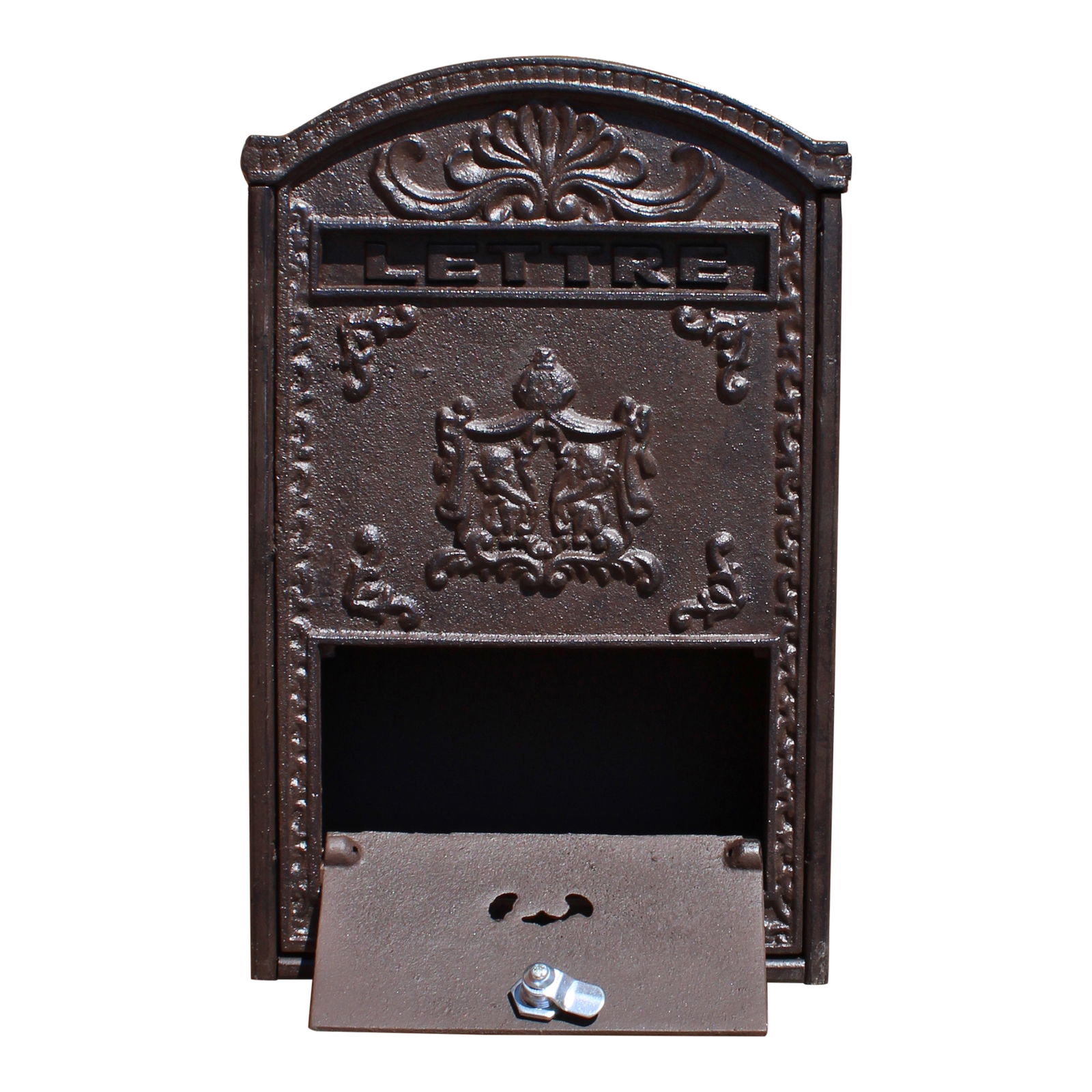 Cast Iron and Wooden Wall Mounted Post Box Cast Iron and Wooden Wall Mounted Post Box