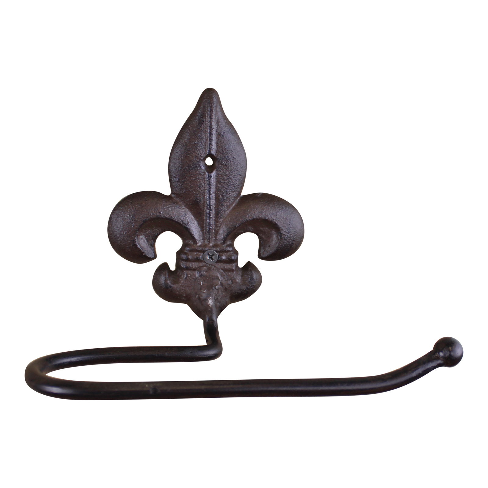 Cast Iron Rustic Toilet Roll Holder, Fleur de Lis Cast Iron Rustic Toilet Roll Holder, Fleur de Lis