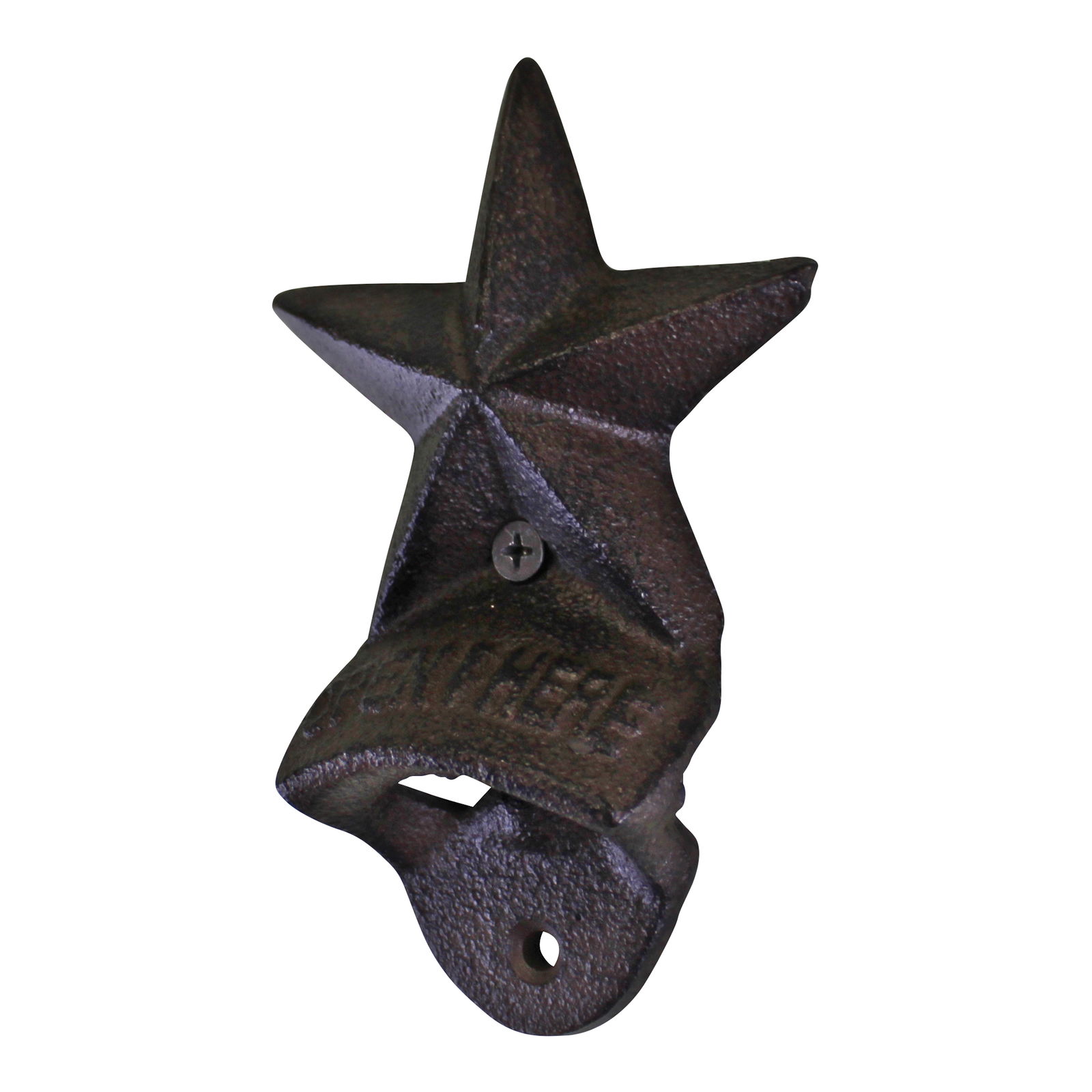 Cast Iron Wall Mounted Star Design Bottle Opener Cast Iron Wall Mounted Star Design Bottle Opener