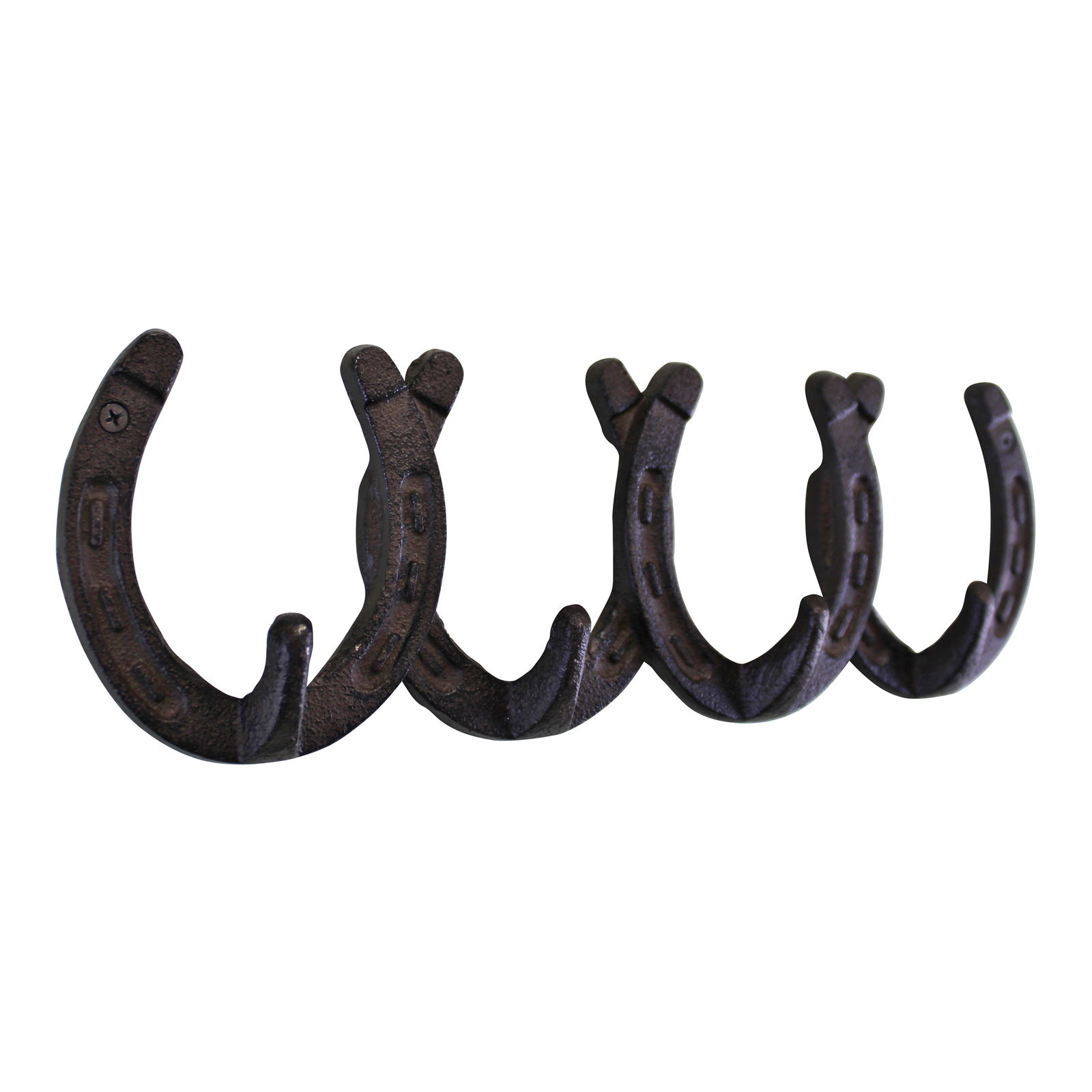 Rustic Cast Iron Wall Hooks, Horseshoe Design Rustic Cast Iron Wall Hooks, Horseshoe Design