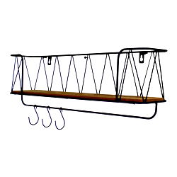Single Wall Hanging Shelf Unit With Hooks Single Wall Hanging Shelf Unit With Hooks