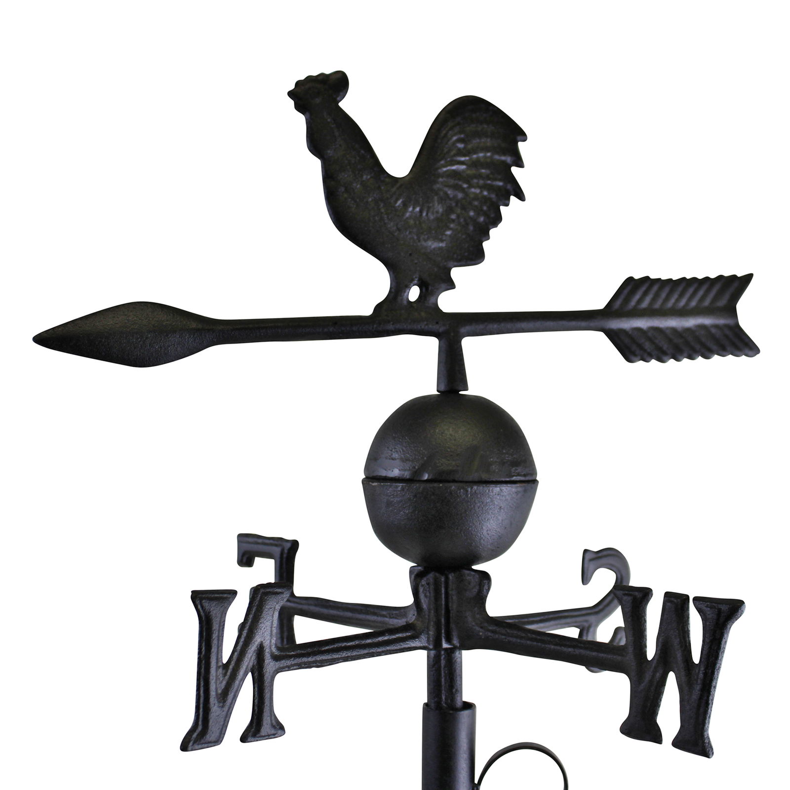 Cast Iron Mountable Large Weather Vane, Rooster Design Cast Iron Mountable Large Weather Vane, Rooster Design
